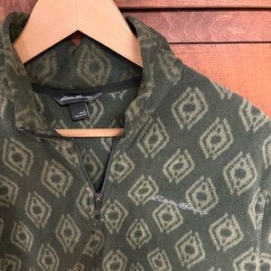 Eddie Bauer Quarter Zip Shirt NWT